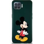 Printify Oppo Reno 4 Lite Soft Premier Kapak Mickey Mouse-D Tasarımlı Silikon Cep Telefonu Kılıfı