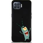 Printify Oppo Reno 4 Lite Soft Premier Kapak Plankton Tasarımlı Silikon Cep Telefonu Kılıfı