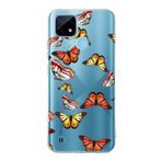 PrintiFy Realme C21 ile Uyumlu 1mm Slim Fit Water Color 2 Baskılı Şeffaf Kılıf