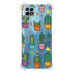 PrintiFy Realme C21 Uyumlu Water Color 4 Baskılı Şeffaf Köşe Korumalı Antişok Kılıf