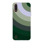 PrintiFy Samsung Galaxy A01 ile Uyumlu Kapak Renk Cümbüşü C Haki Tasarımlı 1mm Fit Şeffaf Silikon Kılıf