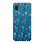 PrintiFy Samsung Galaxy A02 ile Uyumlu 1mm Slim Fit Nazar Boncuğu 4 Baskılı Şeffaf Kılıf