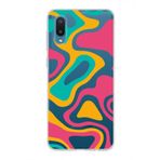 PrintiFy Samsung Galaxy A02 ile Uyumlu Kapak Renkli Desen B Turuncu Tasarımlı 1mm Fit Şeffaf Silikon Kılıf