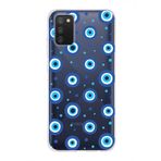PrintiFy Samsung Galaxy A02s ile Uyumlu 1mm Slim Fit Nazar Boncuğu 1 Baskılı Şeffaf Kılıf
