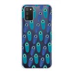 PrintiFy Samsung Galaxy A02s ile Uyumlu 1mm Slim Fit Nazar Boncuğu 4 Baskılı Şeffaf Kılıf