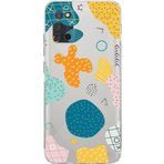 Printify Samsung Galaxy A02S Kamera Korumalı Kapak Geometrik Şekiller Tasarımlı Şeffaf Kılıf