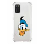 PrintiFy Samsung Galaxy A02s Uyumlu Köşe Korumalı Antişok Kapak Donald Duck Tasarımlı Şeffaf Kılıf