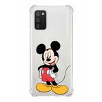 PrintiFy Samsung Galaxy A02s Uyumlu Köşe Korumalı Antişok Kapak Mickey Mouse Tasarımlı Şeffaf Kılıf
