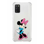 PrintiFy Samsung Galaxy A02s Uyumlu Köşe Korumalı Antişok Kapak Minnie Mouse Tasarımlı Şeffaf Kılıf