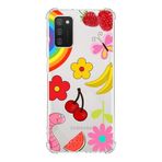 PrintiFy Samsung Galaxy A02s Uyumlu Water Color 5 Baskılı Şeffaf Köşe Korumalı Antişok Kılıf