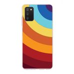 PrintiFy Samsung Galaxy A03s ile Uyumlu Kapak Renk Cümbüşü A Kırmızı Tasarımlı 1mm Fit Şeffaf Silikon Kılıf