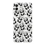 PrintiFy Samsung Galaxy A04 ile Uyumlu Kapak Panda Tasarımlı 1mm Fit Şeffaf Silikon Kılıf