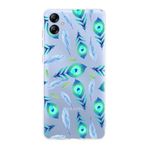 PrintiFy Samsung Galaxy A04e ile Uyumlu 1mm Slim Fit Nazar Boncuğu 3 Baskılı Şeffaf Kılıf