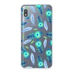 PrintiFy Samsung Galaxy A10 ile Uyumlu 1mm Slim Fit Nazar Boncuğu 3 Baskılı Şeffaf Kılıf