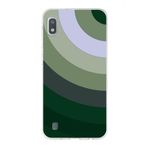 PrintiFy Samsung Galaxy A10 ile Uyumlu Kapak Renk Cümbüşü C Haki Tasarımlı 1mm Fit Şeffaf Silikon Kılıf