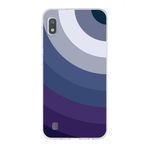 PrintiFy Samsung Galaxy A10 ile Uyumlu Kapak Renk Cümbüşü E Mavi Tasarımlı 1mm Fit Şeffaf Silikon Kılıf