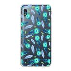 PrintiFy Samsung Galaxy A10 ile Uyumlu Nazar Boncuğu 3 Baskılı Kamera Korumalı Şeffaf Silikon Kılıf