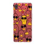 PrintiFy Samsung Galaxy A10s ile Uyumlu Kapak Duck Tasarımlı 1mm Fit Şeffaf Silikon Kılıf