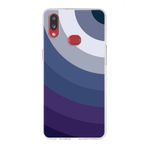 PrintiFy Samsung Galaxy A10s ile Uyumlu Kapak Renk Cümbüşü E Mavi Tasarımlı 1mm Fit Şeffaf Silikon Kılıf