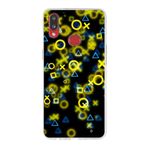 PrintiFy Samsung Galaxy A10s ile Uyumlu Kapak Semboller Tasarımlı 1mm Fit Şeffaf Silikon Kılıf