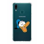PrintiFy Samsung Galaxy A10s Uyumlu Köşe Korumalı Antişok Kapak Donald Duck Tasarımlı Şeffaf Kılıf