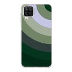 PrintiFy Samsung Galaxy A12 ile Uyumlu Kapak Renk Cümbüşü C Haki Tasarımlı 1mm Fit Şeffaf Silikon Kılıf