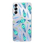 PrintiFy Samsung Galaxy A14 ile Uyumlu 1mm Slim Fit Nazar Boncuğu 3 Baskılı Şeffaf Kılıf