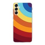 PrintiFy Samsung Galaxy A14 Uyumlu Kamera Korumalı Kapak Renk Cümbüşü A Tasarımlı Şeffaf Kılıf
