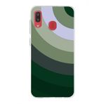 PrintiFy Samsung Galaxy A20 ile Uyumlu Kapak Renk Cümbüşü C Haki Tasarımlı 1mm Fit Şeffaf Silikon Kılıf