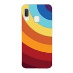 PrintiFy Samsung Galaxy A20E ile Uyumlu Kapak Renk Cümbüşü A Kırmızı Tasarımlı 1mm Fit Şeffaf Silikon Kılıf