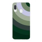 PrintiFy Samsung Galaxy A20E ile Uyumlu Kapak Renk Cümbüşü C Haki Tasarımlı 1mm Fit Şeffaf Silikon Kılıf