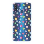 PrintiFy Samsung Galaxy A20s ile Uyumlu 1mm Slim Fit Water Color 6 Baskılı Şeffaf Kılıf