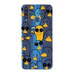 PrintiFy Samsung Galaxy A20S ile Uyumlu Kapak Duck Tasarımlı 1mm Fit Şeffaf Silikon Kılıf