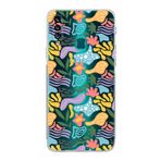 PrintiFy Samsung Galaxy A20S ile Uyumlu Kapak Memphis Desen - B Tasarımlı Kamera Korumalı Şeffaf Silikon Kılıf