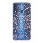 PrintiFy Samsung Galaxy A20S ile Uyumlu Kapak Nostalji Desen - C Tasarımlı 1mm Fit Şeffaf Silikon Kılıf