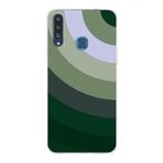 PrintiFy Samsung Galaxy A20S ile Uyumlu Kapak Renk Cümbüşü C Haki Tasarımlı 1mm Fit Şeffaf Silikon Kılıf