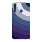 PrintiFy Samsung Galaxy A20S ile Uyumlu Kapak Renk Cümbüşü E Mavi Tasarımlı 1mm Fit Şeffaf Silikon Kılıf