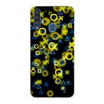 PrintiFy Samsung Galaxy A20S ile Uyumlu Kapak Semboller Tasarımlı 1mm Fit Şeffaf Silikon Kılıf