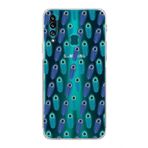 PrintiFy Samsung Galaxy A20S ile Uyumlu Nazar Boncuğu 4 Baskılı Kamera Korumalı Şeffaf Silikon Kılıf