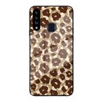 PrintiFy Samsung Galaxy A20s ile Uyumlu Silikon Arkası Cam Kapak Animal Pattern Tasarımlı Cam Kılıf