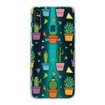 PrintiFy Samsung Galaxy A20S ile Uyumlu Water Color 4 Kamera Korumalı Şeffaf Kılıf