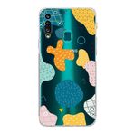 Printify Samsung Galaxy A20S Kamera Korumalı Kapak Geometrik Şekiller Tasarımlı Şeffaf Kılıf