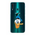 PrintiFy Samsung Galaxy A20s Uyumlu Kamera Korumalı Kapak Donald Duck A Tasarımlı Şeffaf Kılıf