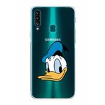 PrintiFy Samsung Galaxy A20s Uyumlu Kamera Korumalı Kapak Donald Duck B Tasarımlı Şeffaf Kılıf