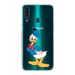 PrintiFy Samsung Galaxy A20s Uyumlu Kamera Korumalı Kapak Donald Duck D Tasarımlı Şeffaf Kılıf