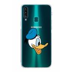 PrintiFy Samsung Galaxy A20s Uyumlu Kamera Korumalı Kapak Donald Duck F Tasarımlı Şeffaf Kılıf