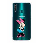 PrintiFy Samsung Galaxy A20s Uyumlu Kamera Korumalı Kapak Minnie Mouse D Tasarımlı Şeffaf Kılıf