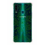 PrintiFy Samsung Galaxy A20s Uyumlu Köşe Korumalı Antişok Kapak Nostalji Desen Tasarımlı Şeffaf Kılıf
