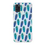 PrintiFy Samsung Galaxy A21s ile Uyumlu 1mm Slim Fit Nazar Boncuğu 4 Baskılı Şeffaf Kılıf