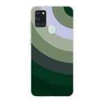 PrintiFy Samsung Galaxy A21S ile Uyumlu Kapak Renk Cümbüşü C Haki Tasarımlı 1mm Fit Şeffaf Silikon Kılıf